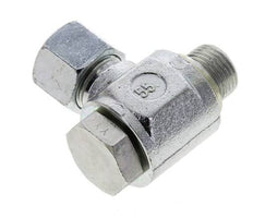 14S & G1/2'' Verzinkter Stahl-Drehgelenk-Schneidfitting mit Außengewinde 400 bar NBRO-Ring Drehbar ISO 8434-1