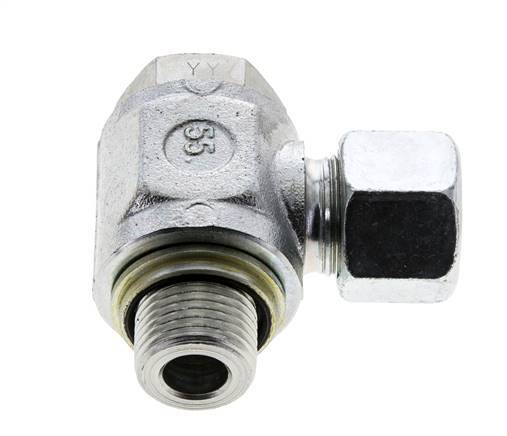 14S & G1/2'' Verzinkter Stahl-Drehgelenk-Schneidfitting mit Außengewinde 400 bar NBRO-Ring Drehbar ISO 8434-1