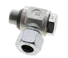 16S & G1/2'' Verzinkter Stahl-Drehgelenk-Schneidfitting mit Außengewinde 400 bar NBRO-Ring Drehbar ISO 8434-1