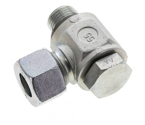 16S & G1/2'' Verzinkter Stahl-Drehgelenk-Schneidfitting mit Außengewinde 400 bar NBRO-Ring Drehbar ISO 8434-1
