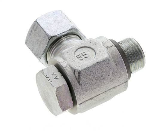 16S & G1/2'' Verzinkter Stahl-Drehgelenk-Schneidfitting mit Außengewinde 400 bar NBRO-Ring Drehbar ISO 8434-1
