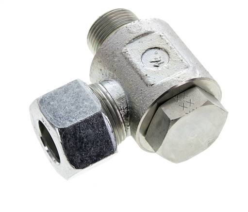 20S & G3/4'' Verzinkter Stahl-Drehgelenk-Schneidfitting mit Außengewinde 400 bar NBRO-Ring Drehbar ISO 8434-1