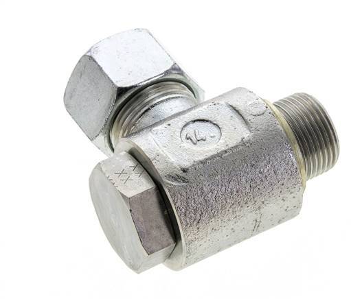 20S & G3/4'' Verzinkter Stahl-Drehgelenk-Schneidfitting mit Außengewinde 400 bar NBRO-Ring Drehbar ISO 8434-1