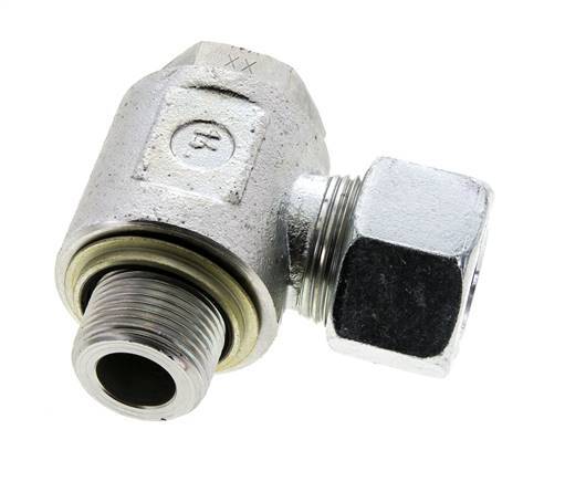 20S & G3/4'' Verzinkter Stahl-Drehgelenk-Schneidfitting mit Außengewinde 400 bar NBRO-Ring Drehbar ISO 8434-1