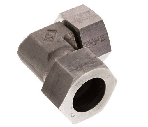 38S Edelstahl-Winkel-Schneidfitting mit Drehgelenk 315 bar FKM Einstellbar ISO 8434-1