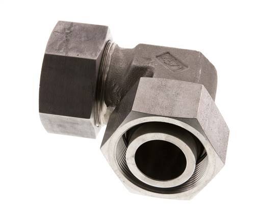 38S Edelstahl-Winkel-Schneidfitting mit Drehgelenk 315 bar FKM Einstellbar ISO 8434-1
