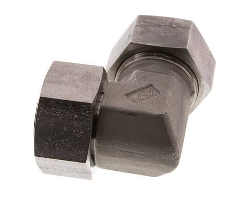 38S Edelstahl-Winkel-Schneidfitting mit Drehgelenk 315 bar FKM Einstellbar ISO 8434-1