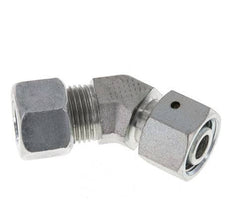 12L verzinkter Stahl 45 Grad Schneidverschraubung mit Drehgelenk 315 bar NBR O-Ring Dichtungskonus Einstellbar ISO 8434-1
