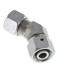 12L verzinkter Stahl 45 Grad Schneidverschraubung mit Drehgelenk 315 bar NBR O-Ring Dichtungskonus Einstellbar ISO 8434-1