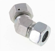 18L verzinkter Stahl 45Grad Winkelverschraubung mit Drehgelenk 315 bar NBR O-Ring Dichtungskonus Einstellbar ISO 8434-1