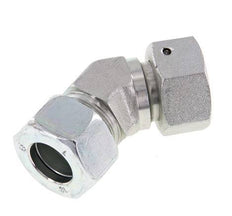 18L verzinkter Stahl 45Grad Winkelverschraubung mit Drehgelenk 315 bar NBR O-Ring Dichtungskonus Einstellbar ISO 8434-1