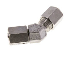 6L Edelstahl 45Grad Schneidverschraubung mit Drehgelenk 315 bar FKM O-Ring Dichtungskonus Einstellbar ISO 8434-1