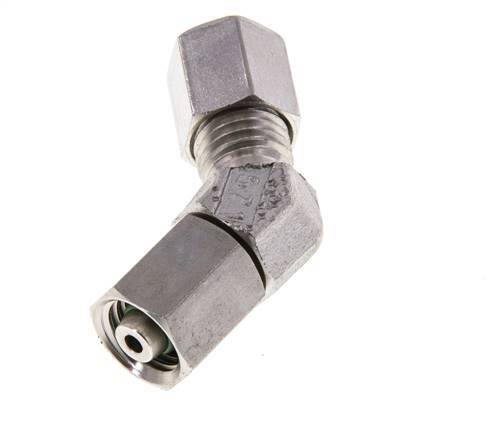 6L Edelstahl 45Grad Schneidverschraubung mit Drehgelenk 315 bar FKM O-Ring Dichtungskonus Einstellbar ISO 8434-1