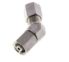6L Edelstahl 45Grad Schneidverschraubung mit Drehgelenk 315 bar FKM O-Ring Dichtungskonus Einstellbar ISO 8434-1