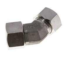 22L Edelstahl 45Grad Schneidverschraubung mit Drehgelenk 160 bar FKM O-Ring Dichtungskonus Einstellbar ISO 8434-1
