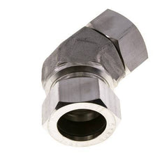 35L Edelstahl 45Grad Schneidverschraubung mit Drehgelenk 160 bar FKM O-Ring Dichtungskonus Einstellbar ISO 8434-1