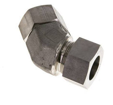 30S Stainless Steel 45deg Elbow Cutting Fitting with Swivel 400 bar FKM O-ring Sealing Cone Adjustable ISO 8434-1