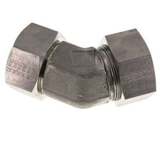 38S Edelstahl 45-Grad-Winkel-Schneidfitting mit Drehgelenk 315 bar FKM O-Ring-Dichtkonus Einstellbar ISO 8434-1