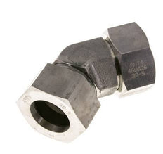 38S Edelstahl 45-Grad-Winkel-Schneidfitting mit Drehgelenk 315 bar FKM O-Ring-Dichtkonus Einstellbar ISO 8434-1