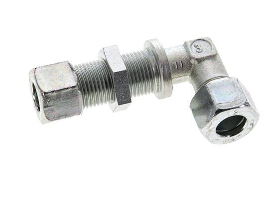 12L Zink plated Steel Elbow Cutting Fitting Bulkhead 315 bar ISO 8434-1