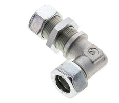 22L Zink plated Steel Elbow Cutting Fitting Bulkhead 160 bar ISO 8434-1