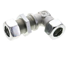 22L Zink plated Steel Elbow Cutting Fitting Bulkhead 160 bar ISO 8434-1