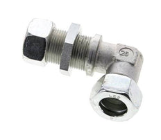 22L Zink plated Steel Elbow Cutting Fitting Bulkhead 160 bar ISO 8434-1