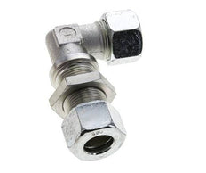20S verzinkter Stahlwinkel Schneidverschraubung Schottwand 400 bar ISO 8434-1