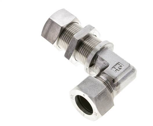 22L Stainless Steel Elbow Cutting Fitting Bulkhead 160 bar ISO 8434-1