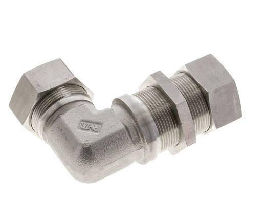 35L Stainless Steel Elbow Cutting Fitting Bulkhead 160 bar ISO 8434-1