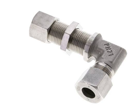 12S Stainless Steel Elbow Cutting Fitting Bulkhead 630 bar ISO 8434-1