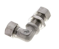 22L Stainless Steel Elbow Compression Fitting Bulkhead 160 bar ISO 8434-1