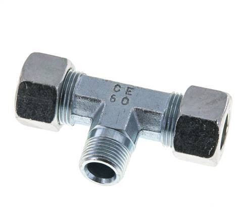 15L & M18x1.5 (con) Verzinkter Stahl T-Shape T-Verschraubung mit Außengewinde 315 bar ISO 8434-1