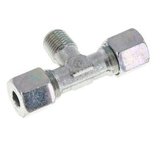 8S & M14x1,5 (con) Verzinkter Stahl T-Shape T-Stück mit Außengewinde 640 bar ISO 8434-1