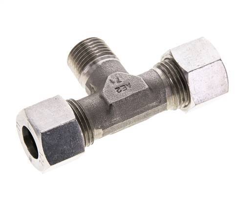 12L & M16x1.5 (con) Stainless Steel T-Shape Tee Cutting Fitting with Male Threads 315 bar ISO 8434-1