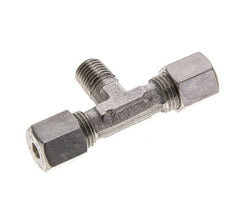 6S & M12x1.5 (con) Stainless Steel T-Shape Tee Compression Fitting with Male Threads 500 bar ISO 8434-1