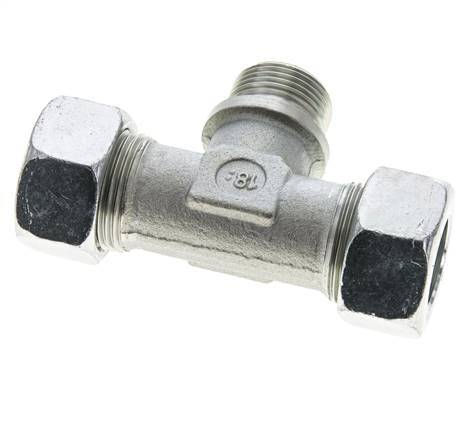 22L & G3/4'' Verzinkter Stahl T-Shape T-Stück mit Außengewinde 160 bar ISO 8434-1