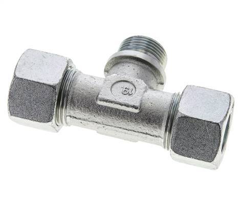 20S & R3/4'' Verzinkter Stahl T-Shape T-Stück mit Außengewinde 400 bar ISO 8434-1