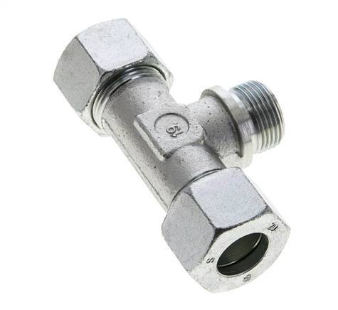 20S & R3/4'' Verzinkter Stahl T-Shape T-Stück mit Außengewinde 400 bar ISO 8434-1