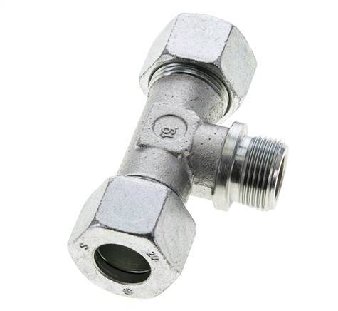 20S & R3/4'' Verzinkter Stahl T-Shape T-Stück mit Außengewinde 400 bar ISO 8434-1