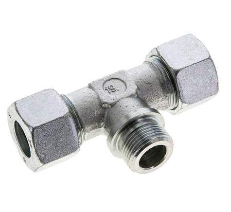 20S & R3/4'' Verzinkter Stahl T-Shape T-Stück mit Außengewinde 400 bar ISO 8434-1