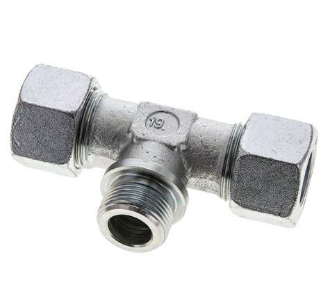 20S & R3/4'' Verzinkter Stahl T-Shape T-Stück mit Außengewinde 400 bar ISO 8434-1