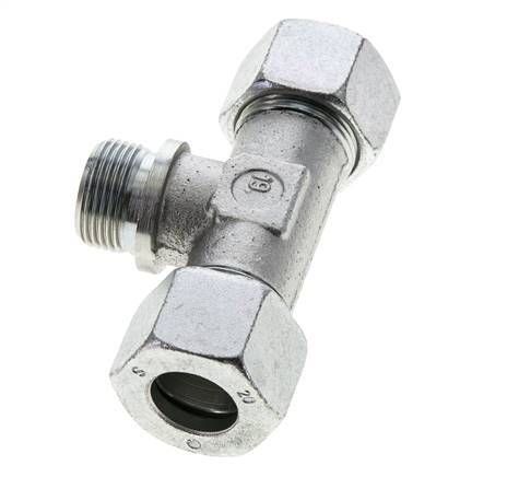 20S & R3/4'' Verzinkter Stahl T-Shape T-Stück mit Außengewinde 400 bar ISO 8434-1