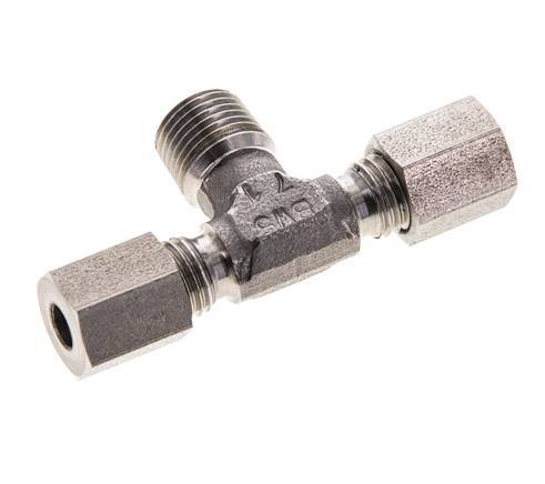 4LL & R1/8'' T-Stück aus Edelstahl mit Außengewinde, 100 bar ISO 8434-1