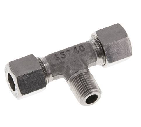 10L & R1/4'' T-Stück aus Edelstahl mit Außengewinde 315 bar ISO 8434-1