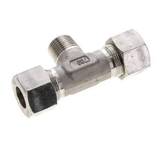 16S & R1/2'' Stainless Steel T-Shape Tee Cutting Fitting with Male Threads 400 bar ISO 8434-1