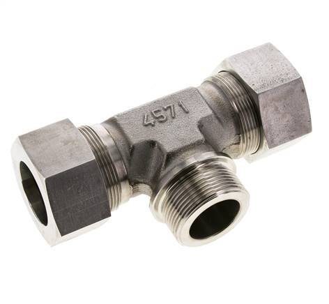 38S &amp; G1-1/2'' T-Stück aus Edelstahl mit Außengewinde 315 bar ISO 8434-1