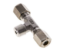 6L & R1/4'' Edelstahl T-Shape T-Kompressionsfitting mit Außengewinde 315 bar ISO 8434-1