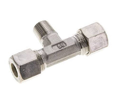 10L & R1/4'' Edelstahl T-Stück Kompressionsverschraubung mit Außengewinde 315 bar ISO 8434-1