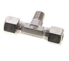 10L & R1/4'' Edelstahl T-Stück Kompressionsverschraubung mit Außengewinde 315 bar ISO 8434-1